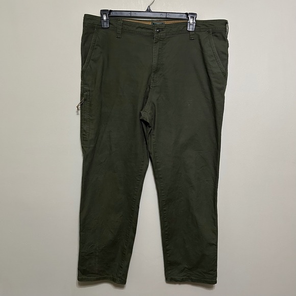 G.‎ H. Bass & Co. Men's Pants 40x30 Olive Green Carpenter Pants Workwear Utility - Picture 1 of 12